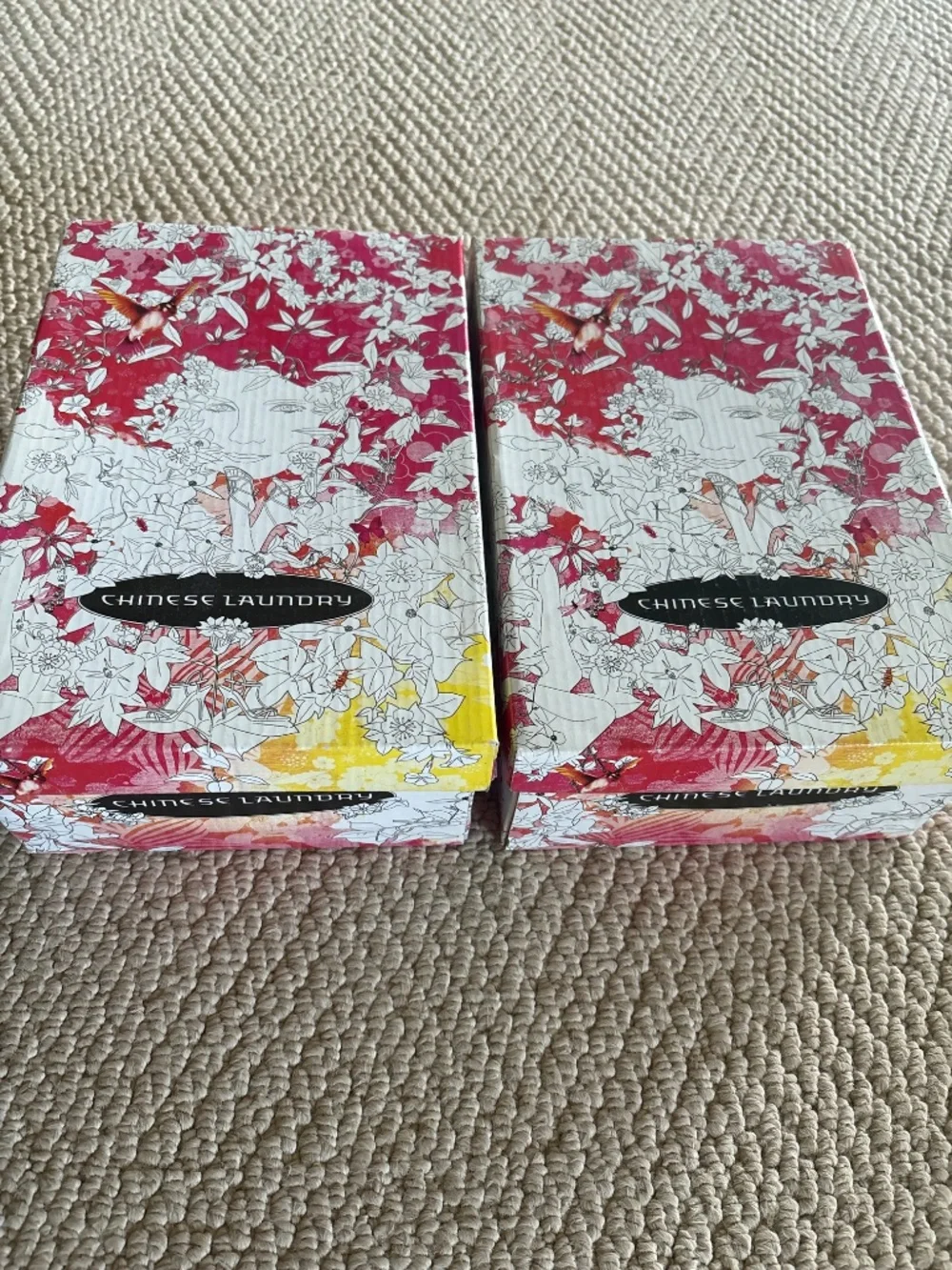NOS Vintage 1990s Unworn Chinese Laundry Slingback Peep-toe Wedges 2 Pair NIB